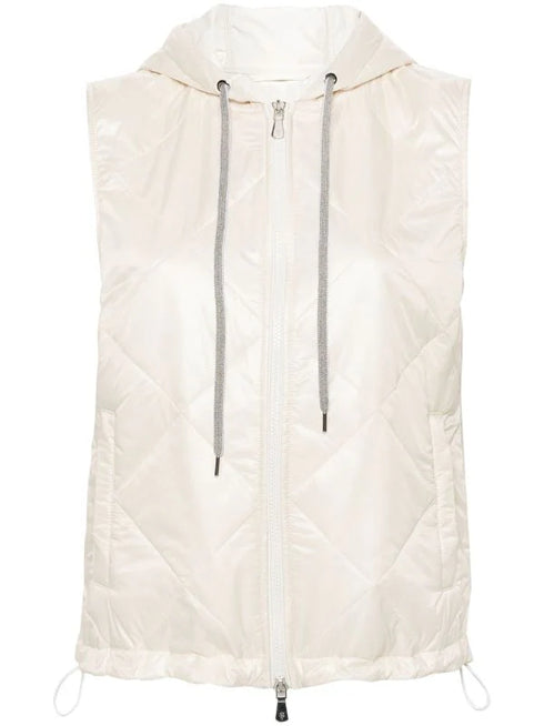 padded hooded gilet